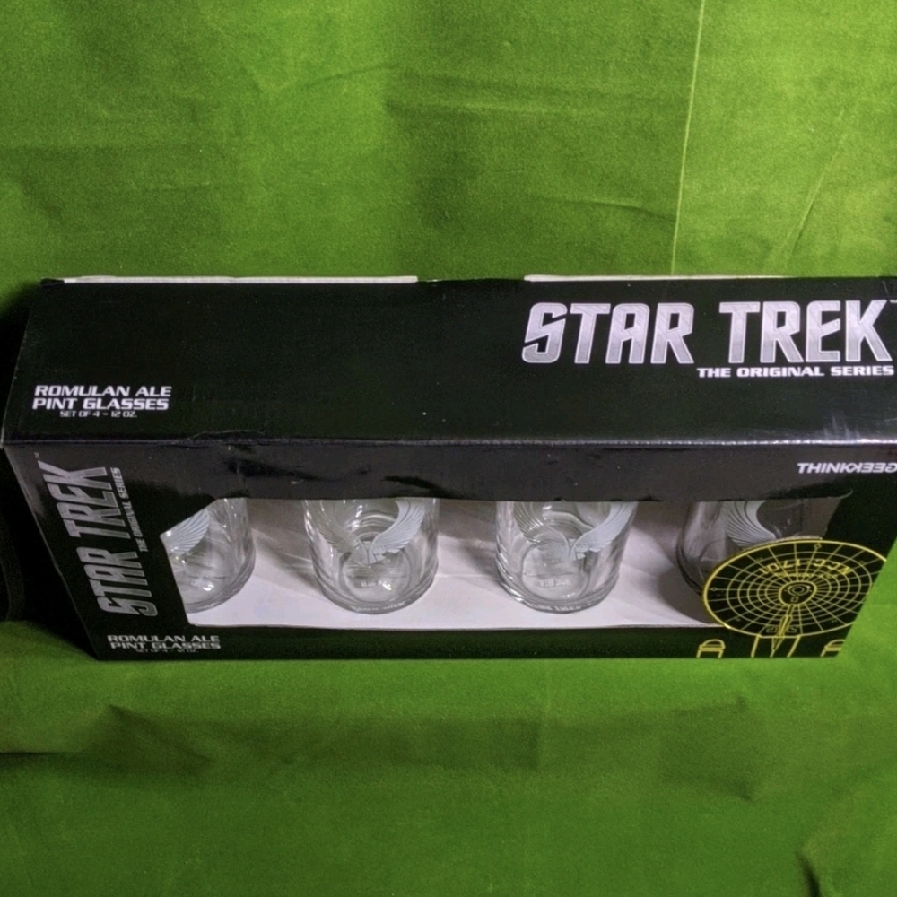 STAR TREK: The Original Series Romulan Ale Pint Glasses NIB - Picture 5 of 8